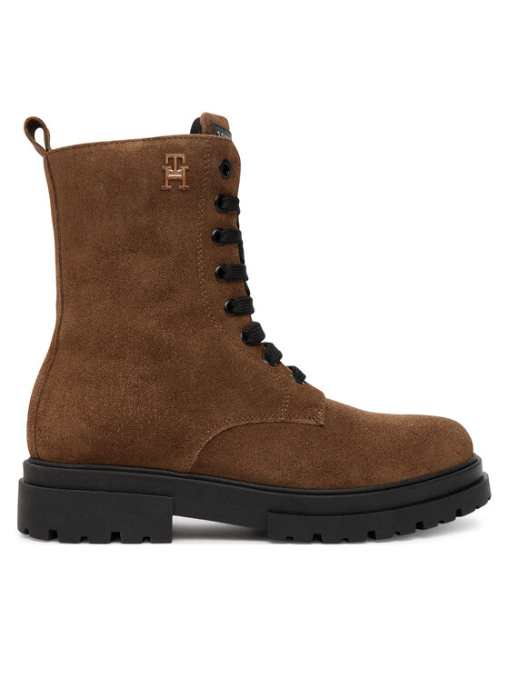 Tommy Hilfiger Trapery Lace-Up Bootie T4A5-34024-1429 Brązowy