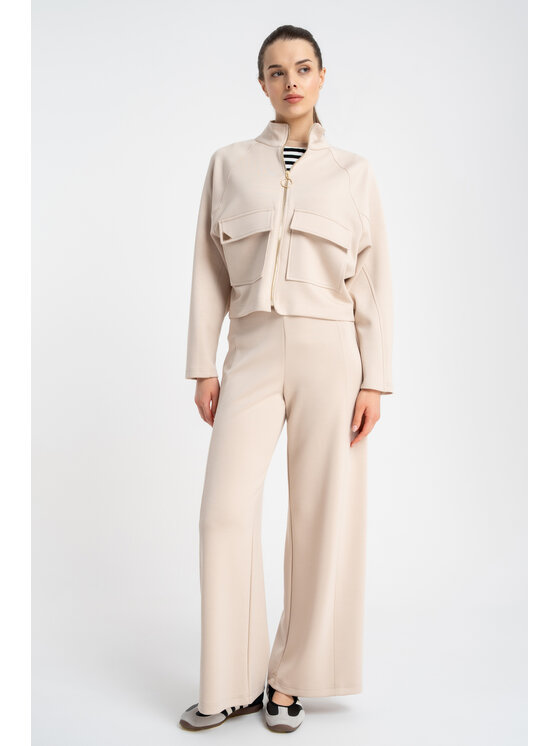 CLICK CLICK Μπουφάν μεταβατικό 71-0092 Μπεζ Regular Fit