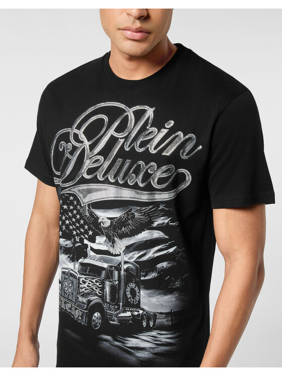 PHILIPP PLEIN PHILIPP PLEIN T-Shirt 26219 Czarny Regular Fit