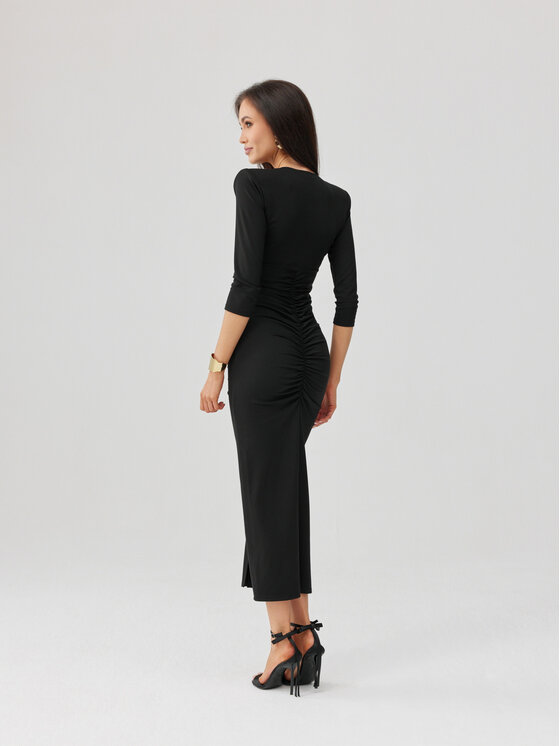 Roco Fashion Roco Fashion Abito da cocktail Mireya Nero Slim Fit