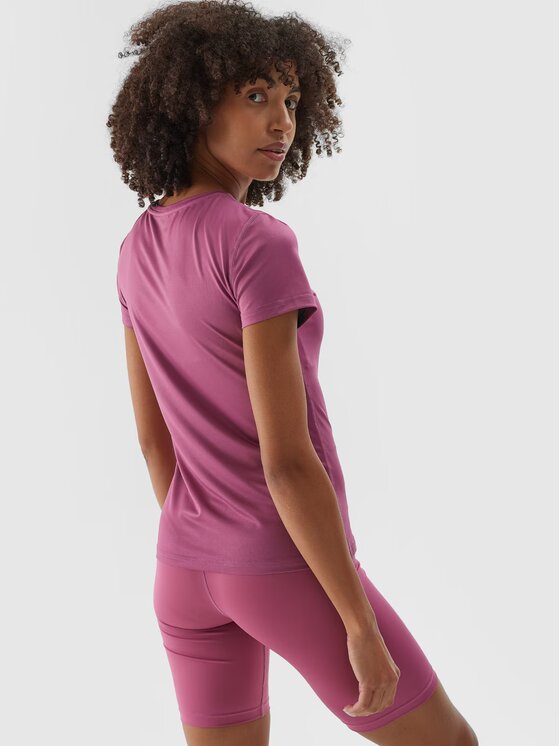 4F 4F Maglietta tecnica 4FWAW24TFTSF1011-53S Rosa Regular Fit
