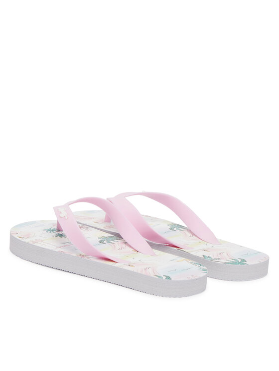 Guess Guess Šlepetės per pirštą J6GZ25 WO780 Šviesiai rožinė