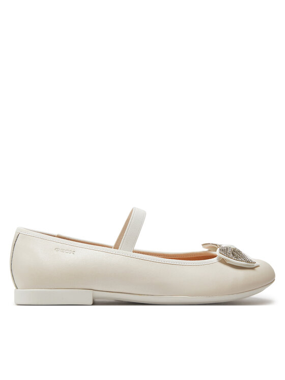 Kinder Ballerinas Geox, Schuhgröße 38 Weiß J8455D 00044 C1001 S