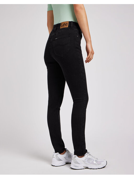 Lee Lee Jeansy ULC SKINNY Czarny Slim Fit