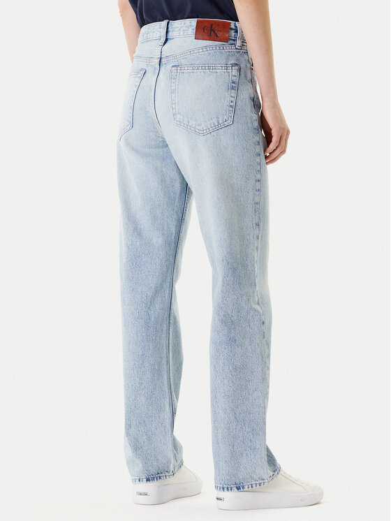 Calvin Klein Jeans Calvin Klein Jeans Džínsy Signature 90s LV147C700G Modrá Straight Fit