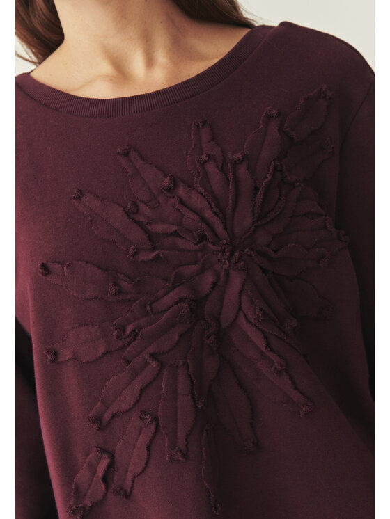TATUUM TATUUM Mikina ELTER Červená Loose Fit