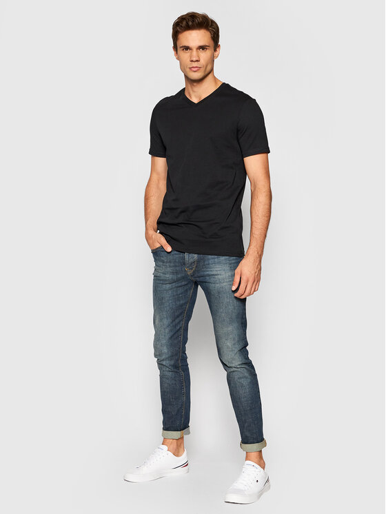 United Colors Of Benetton United Colors Of Benetton T-shirt 3U53J4231 Crna Regular Fit