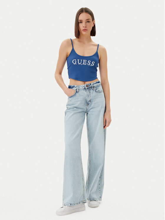 Guess Guess Top V5GP16 K8RT2 Plava Regular Fit