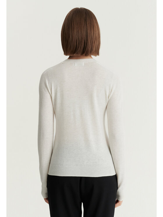 TATUUM TATUUM Sweter MERSA Kremowy Classic Fit