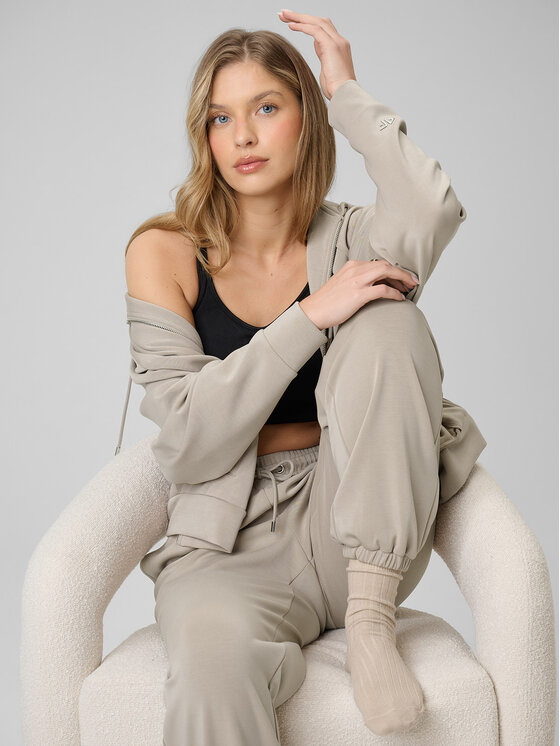 4F 4F Bluza EVERYWEAR Brązowy jasny Regular Fit