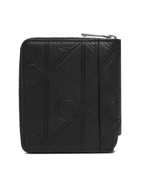 Calvin Klein Calvin Klein Piniginė Xl Emblem Aop Emboss Zipp Bill Fo LV04D1176G Juoda