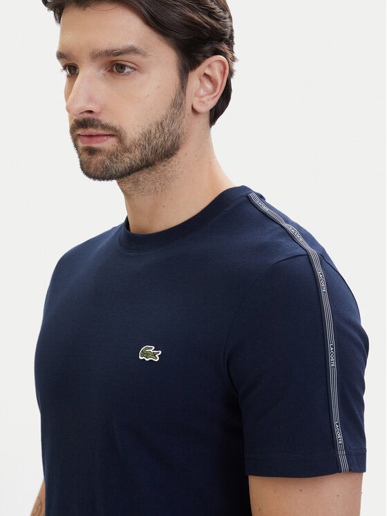 Lacoste Lacoste Marškinėliai TH0888 Tamsiai mėlyna Regular Fit