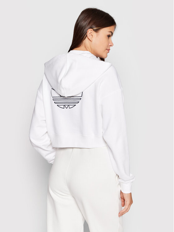 adidas adidas Majica dugih rukava HK5170 Bijela Loose Fit