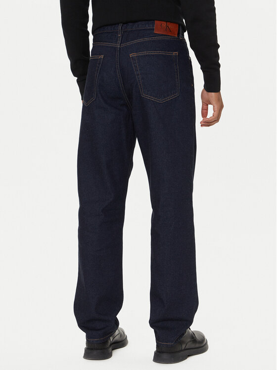Calvin Klein Calvin Klein Jeansy 90's LV04RD713G Granatowy Straight Fit