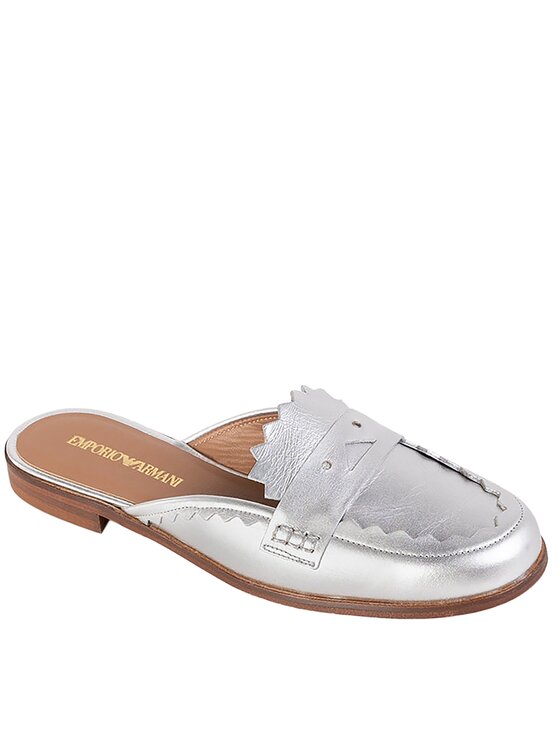 Emporio Armani Emporio Armani Klapki X3A068 XF210 00077 Srebrny