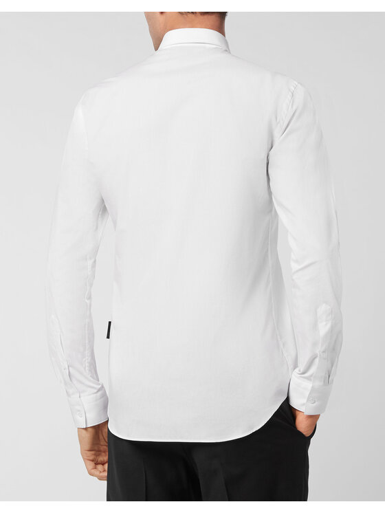 PHILIPP PLEIN PHILIPP PLEIN Koszula 237 Biały Fitted Fit