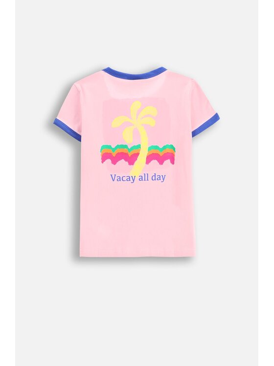 Coccodrillo Coccodrillo T-Shirt WC6143201WGK-007 Różowy Regular Fit