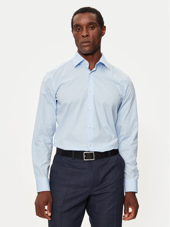 BOSS Boss Camicia 50527198 Celeste Slim Fit