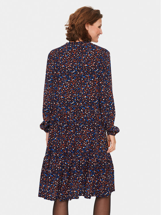 Saint Tropez Saint Tropez Každodenní šaty 30510194 Tmavomodrá Loose Fit