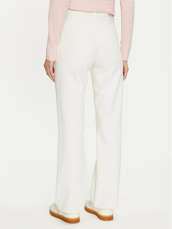 Tommy Hilfiger Tommy Hilfiger Jeans hlače WW0WW42194 Écru Relaxed Fit