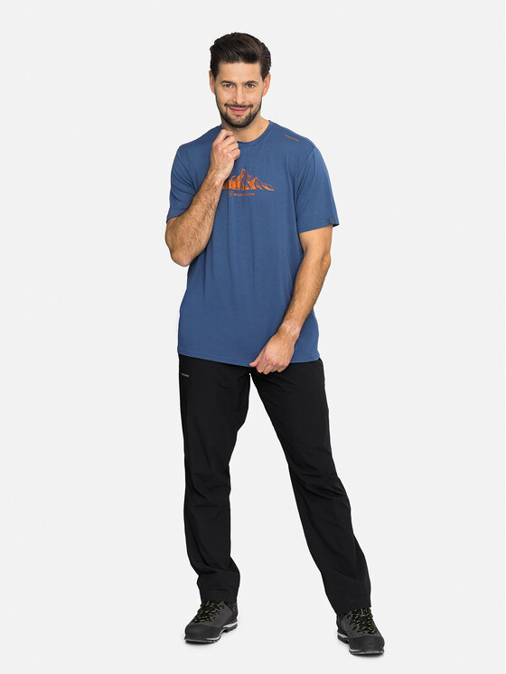 Viking Viking T-Shirt Lenta Bamboo Light Man Granatowy Regular Fit