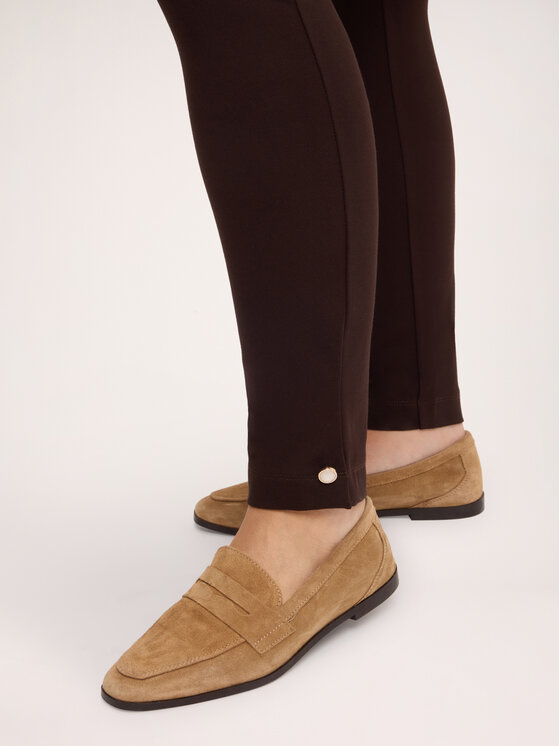 Fiorella Rubino Fiorella Rubino Pantaloni di tessuto P086L002516N022 Marrone Skin Fit