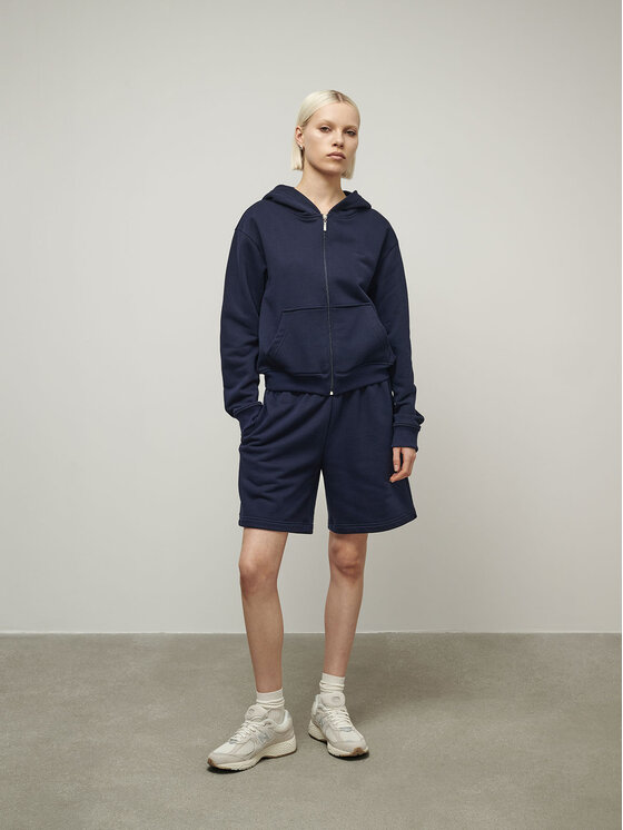 La Mania La Mania Szorty sportowe STROLL Granatowy Classic Fit