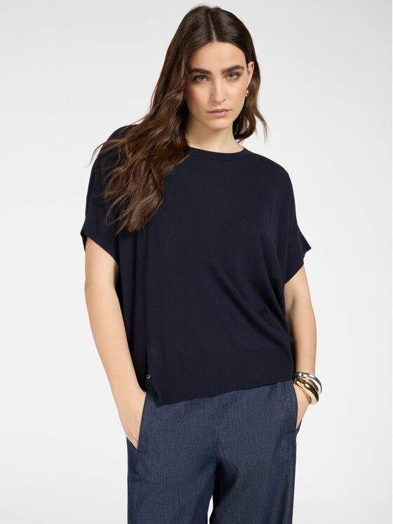 Elena Mirò Elena Mirò Sweter M549E001930N034 Niebieski Boxy Fit