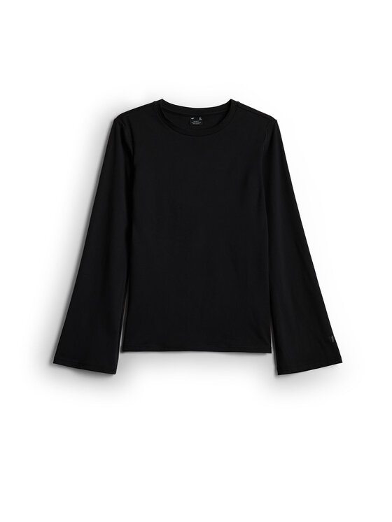 4F 4F Bluzka SPORT OFFICE Czarny Slim Fit