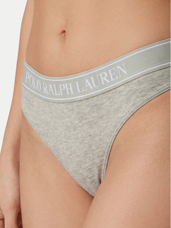 Polo Ralph Lauren Polo Ralph Lauren Stringové nohavičky 4P2031 Sivá