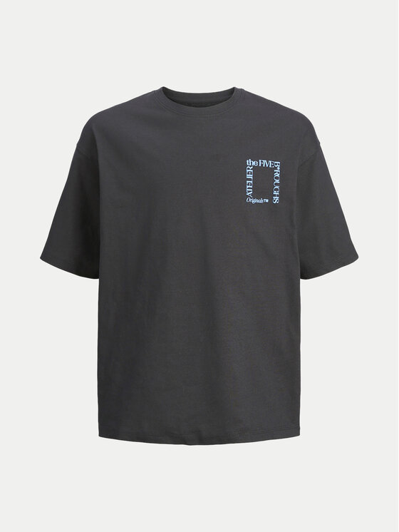 Jack&Jones Junior Jack&Jones Junior Marškinėliai Brooklyn Graphic 12263183 Juoda Relaxed Fit