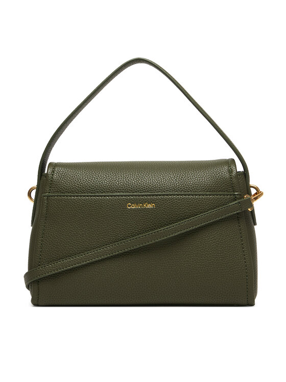 Calvin Klein Calvin Klein Torebka Emblem Hw Pebble Shoulder Bag 25 LV04F3425G Zielony