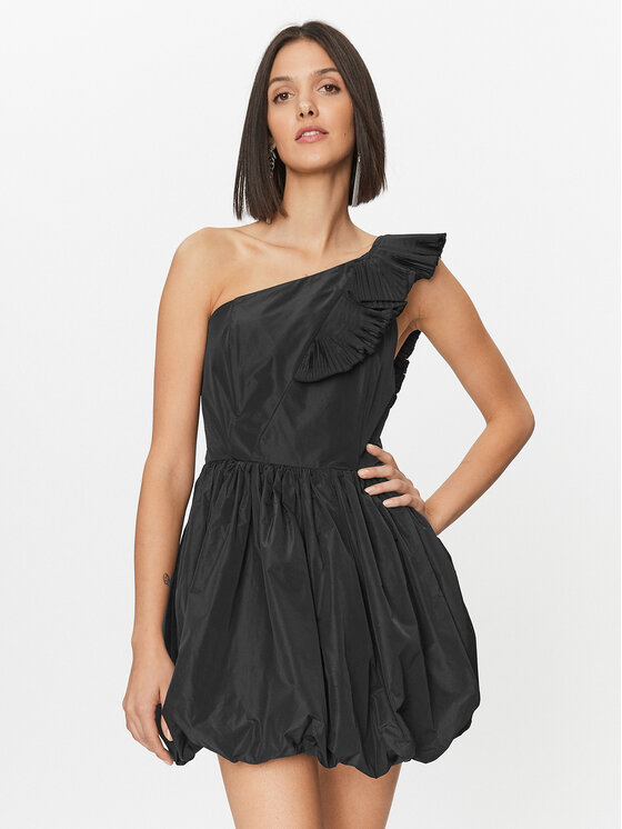 Rinascimento Rinascimento Φόρεμα κοκτέιλ CFC0019170002 Μαύρο Regular Fit