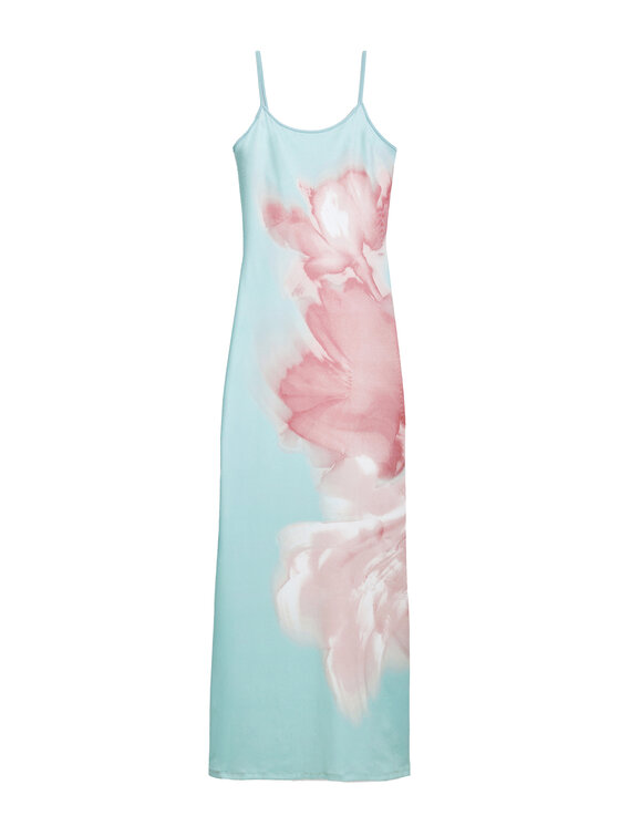 Desigual Desigual Nyári ruha Lyon 25SWVK44 Türkizkék Regular Fit