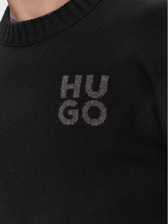 HUGO Hugo Pullover San Cassio-L 50500015 Schwarz Regular Fit