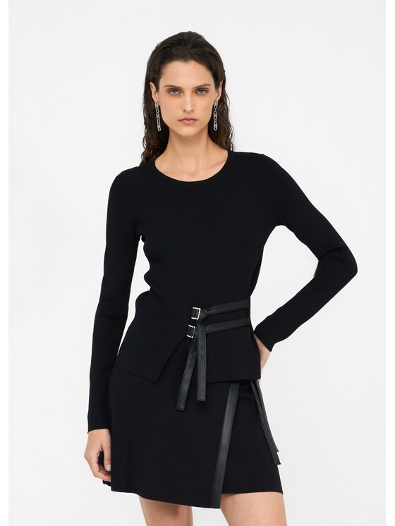 Liu Jo Liu Jo Maglione MF5042MS55N22222 Nero Slim Fit