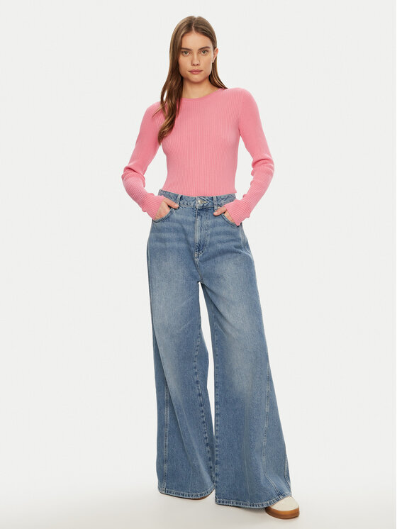 JJXX JJXX Svetr Jodi 12250072 Růžová Slim Fit