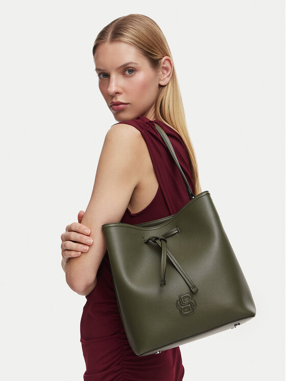 BOSS Torbica Anett Drawstring 50567602 Tamno zelena