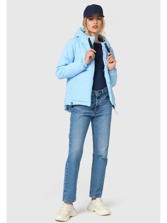 Navahoo Navahoo Kurtka zimowa Eisballchen Błękitny Casual Fit