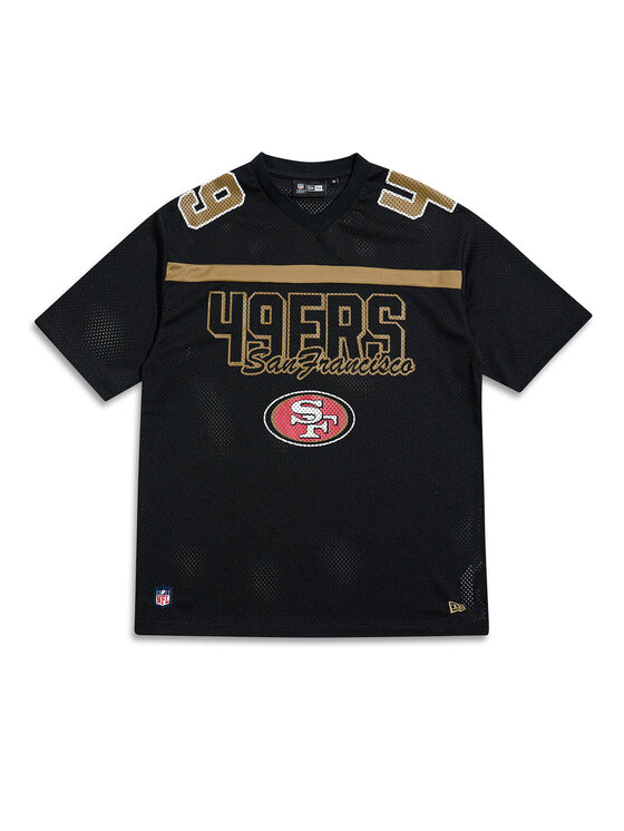 New Era New Era T-shirt Saf49E Mesh Graphic Jersey 60596390 Crna Regular Fit