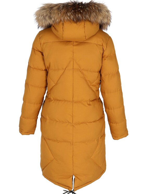 Perso Perso Kurtka puchowa BLH919079FX Żółty Regular Fit