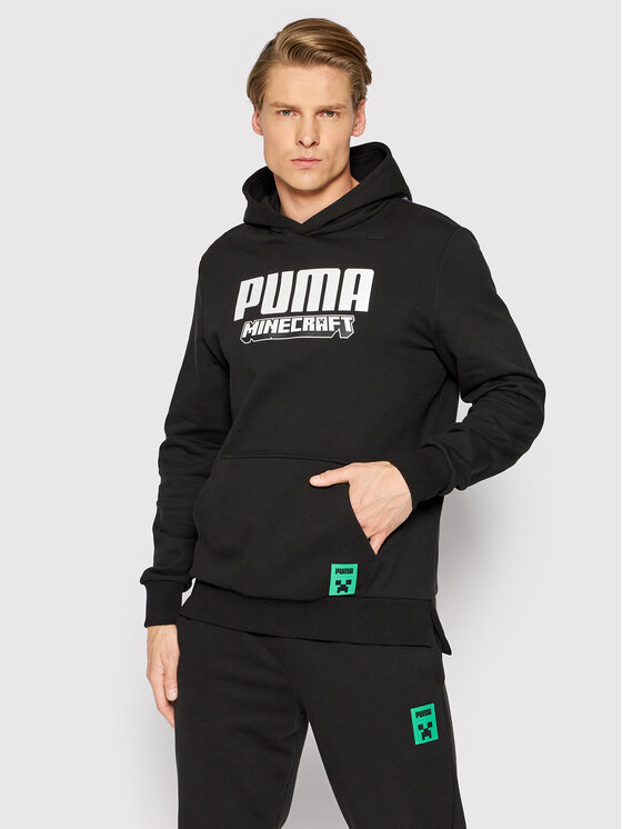 Puma Puma Bluza MINECRAFT 534376 Czarny Regular Fit