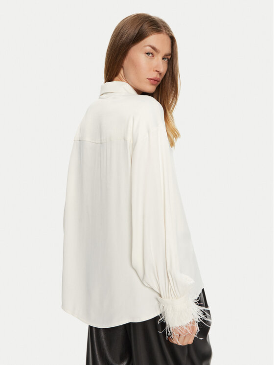 ACCESS FASHION ACCESS FASHION Srajca 44-7044-198 Bela Relaxed Fit