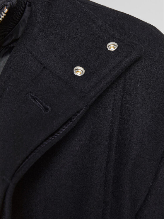 Jack&Jones Jack&Jones Vilnonis paltas Dunham 12189349 Juoda Regular Fit