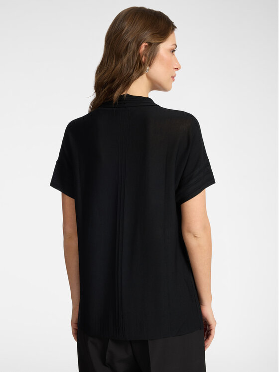 Elena Mirò Elena Mirò T-shirt M598Z000739N033 Nero Slim Fit