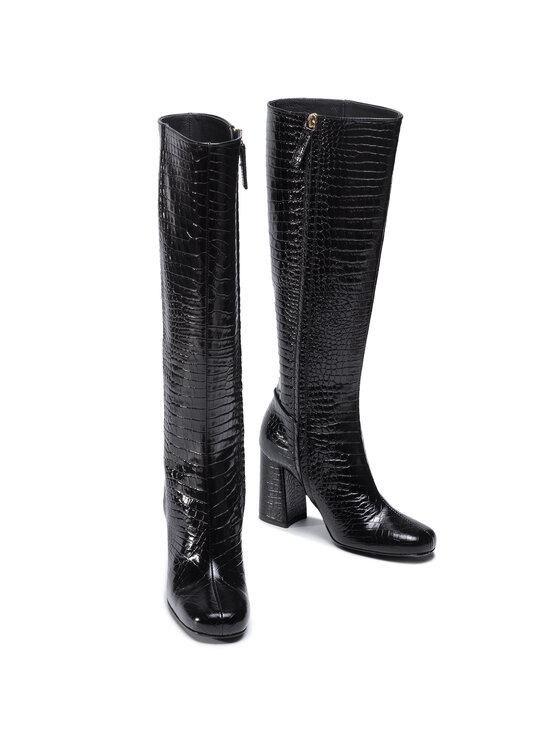 TWINSET TWINSET Kozaki Stivale 202TCP07C Czarny