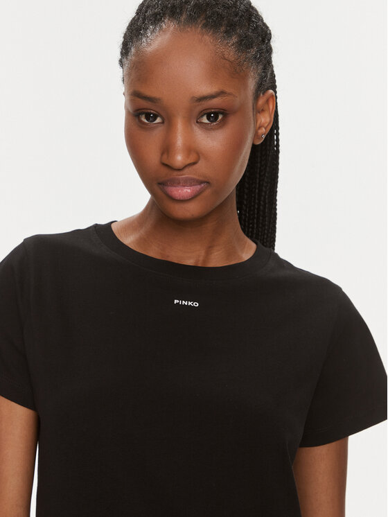 PINKO Pinko T-Shirt 100373 A1N8 Μαύρο Regular Fit