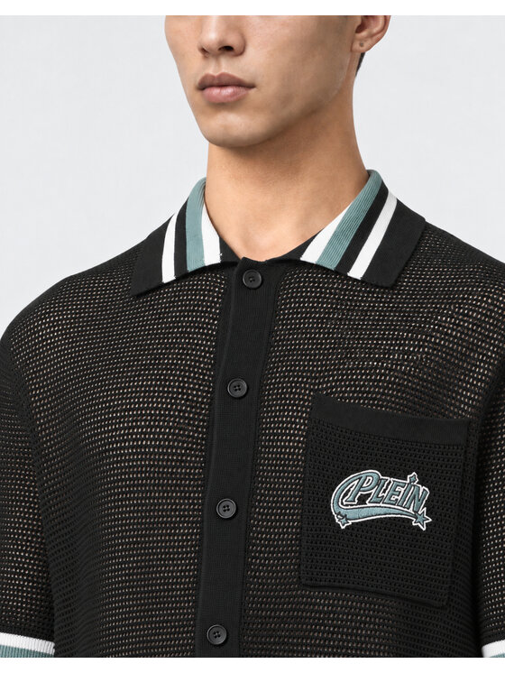 PHILIPP PLEIN PHILIPP PLEIN Polokošeľa 31399 Čierna Regular Fit