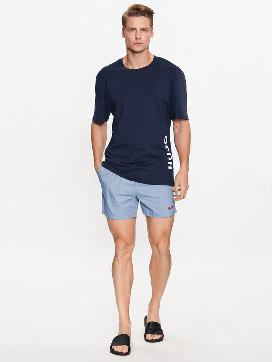 HUGO Hugo Tričko 50493727 Tmavomodrá Relaxed Fit