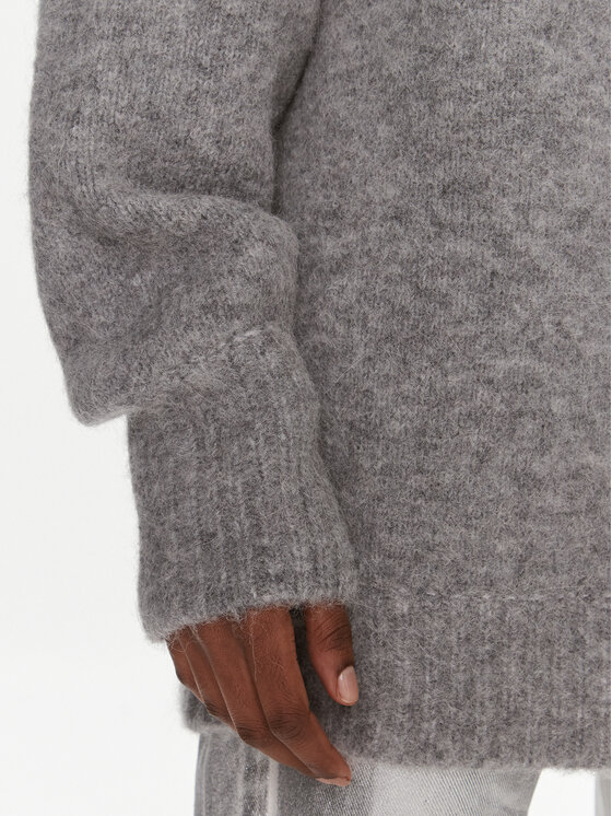 ROTATE Pullover Knit Oversize Logo Jumper 1120921249 Grau Oversize 